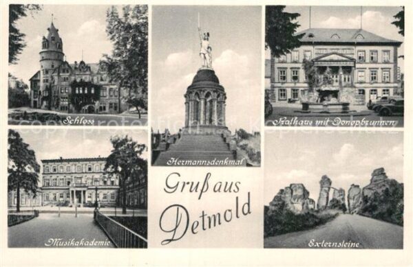 Detmold Schloss Hermannsdenkmal Rathaus Donopbr
