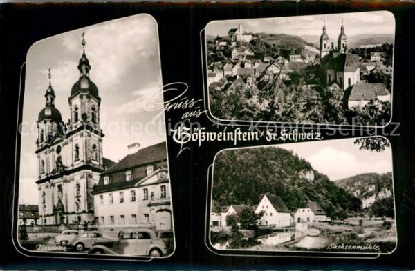 Goessweinstein Basilika Stadtblick Sachsenmühle