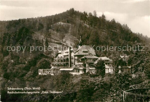 Schwarzburg Thueringer Wald Reichsbahnerholungsheim Ernst Thälmann
