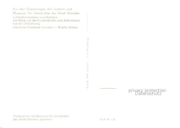Dresden Fliegeraufnahme mit Frauenkirche nd Alb – Bild 2