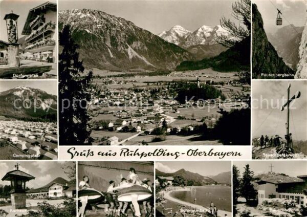 Ruhpolding Panorama Dorfbrunnen Camping Pauschberg