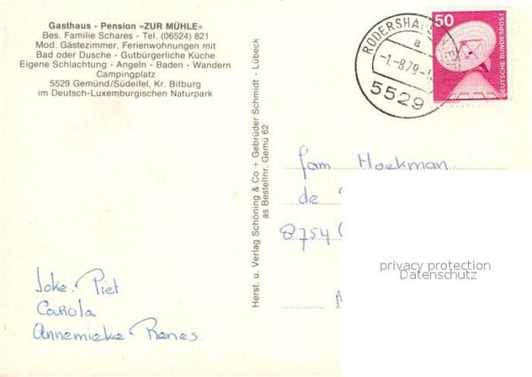 Gemuend Eifel Gasthaus Pension Zur Mühle – Bild 2