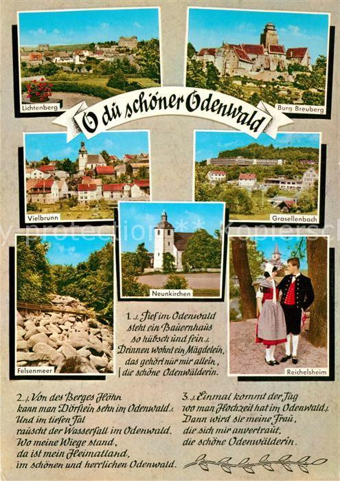 Odenwald Lichtenberg Burg Breuberg Vielbrunn Gra