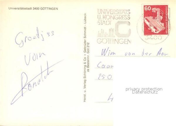 Goettingen Niedersachsen Teilansichten Marktplatz Schloss – Bild 2