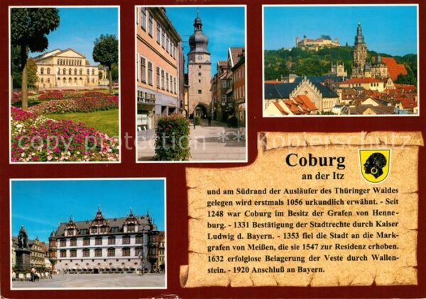 Coburg Landestheater Spitaltor St Moriz Kirche