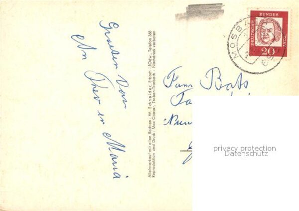 Odenwald Illustration mit Wappen Beerfelden Mich – Bild 2