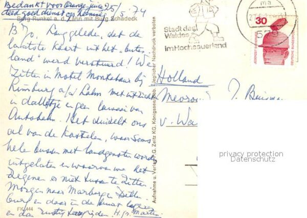 Runkel Lahn Burg Runkel mit Burg Schadeck – Bild 2