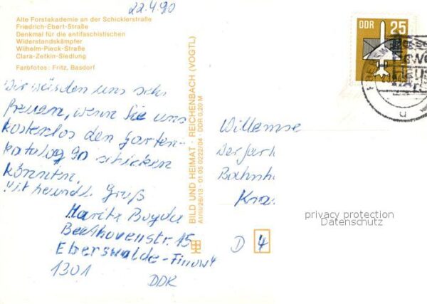 Finow Eberswalde Alte Forstakademie Denkmal Wilh Pieck S – Bild 2