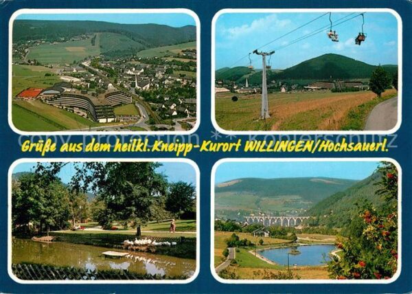 Willingen Sauerland Fliegeraufnahme Sessellift Park Viadukt