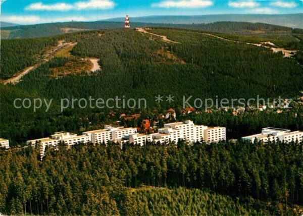 Hahnenklee-Bockswiese Harz Ferienpark mit Bocksberg Fliegeraufnahm