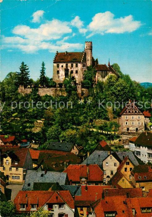 Goessweinstein Ortsblick mit Burg Gössweinstein