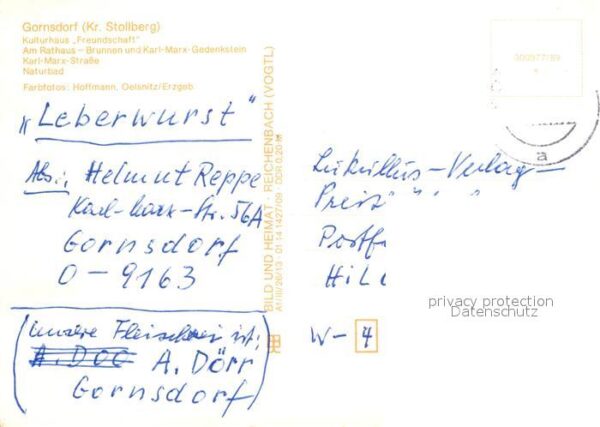 Gornsdorf Kulturhaus Freundschaft Rathau Brunnen – Bild 2