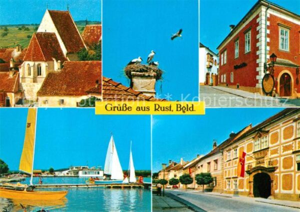 Rust Burgenland Fischerkirche Störche Rathaus Seemotiv