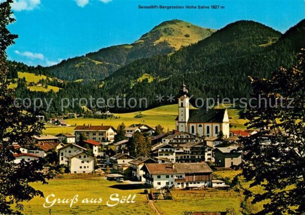 Soell Tirol Panorama mit Hohe Salve