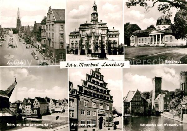 Lueneburg Am Sande Rathaus Badehaus Stintmarkt Ra
