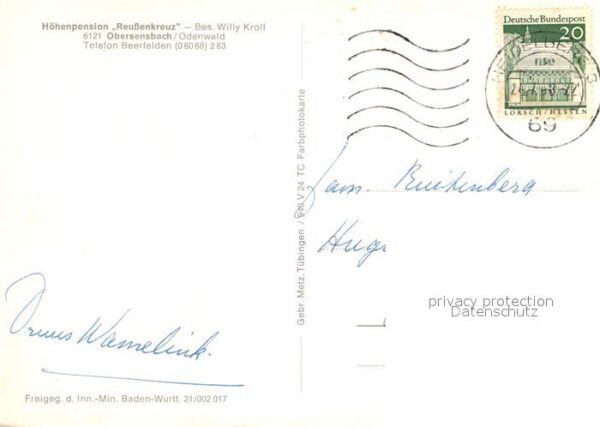Obersensbach Höhenpension Reussenkreuz Fliegeraufnah – Bild 2