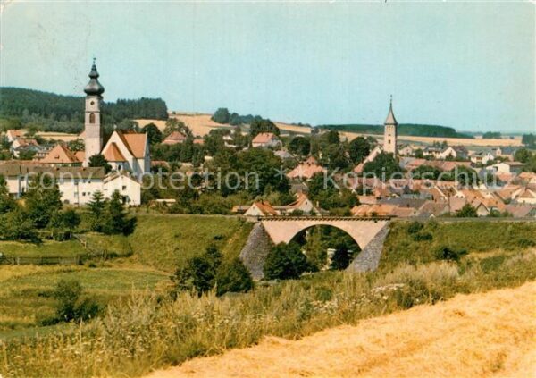 Floss Ortsansicht mit Kirchen