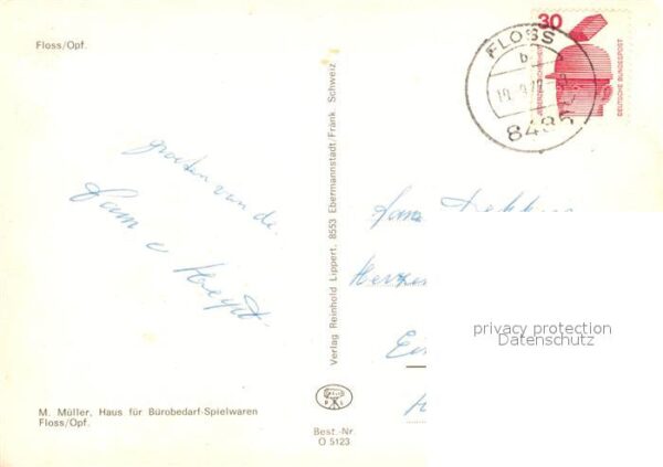 Floss Ortsansicht mit Kirchen – Bild 2