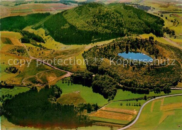 Manderscheid Eifel Fliegeraufnahme Vulkaneifel