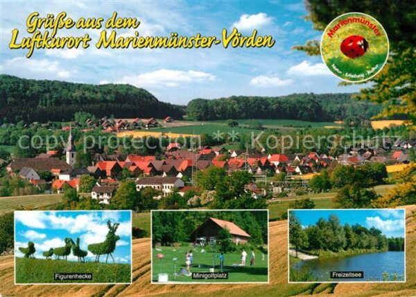 Voerden Hoexter Panorama Figurenhecke Minigolfplatz Fre