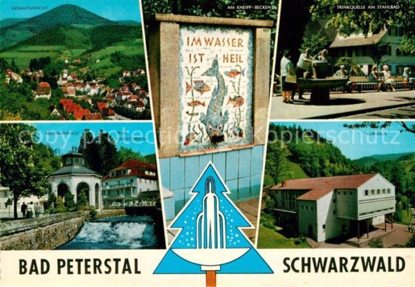 Bad Peterstal-Griesbach Panorama Trinkquelle am Stahlbad Brunne