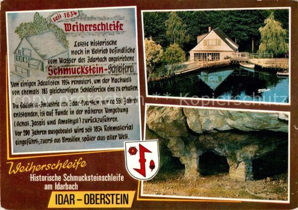 Idar-Oberstein Weiherschleife Schmuckstein Scheiferei