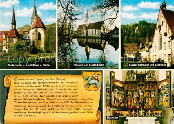Blaubeuren Klosterkirche Kapitelhaus Blautopf Klos
