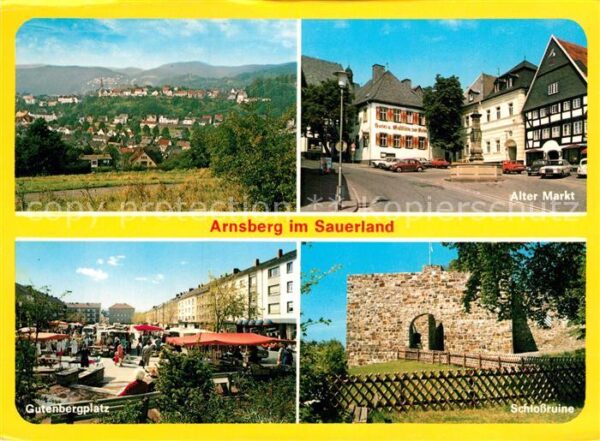 Arnsberg Westfalen Panorama Alter Markt Gutenbergplatz Sch