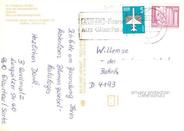 Glauchau Dr Friedrichs Str Rathaus Klub der Volk – Bild 2