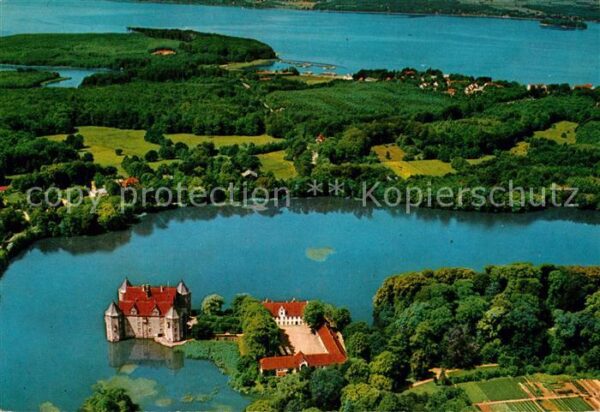 Gluecksburg Ostseebad Fliegeraufnahme mit Schloss Glücksburg