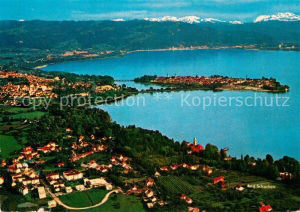 Lindau Bodensee Fliegeraufnahme mit Bad Schachen