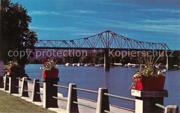 La Crosse Wisconsin Mississippi River Bridge Riverside Park