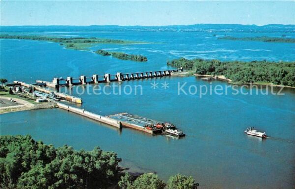 La Crosse Wisconsin Lock and Dam Mississippi River