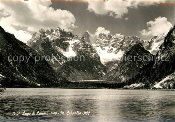 Toblach Suedtirol Lago di Landro Monte Cristallo