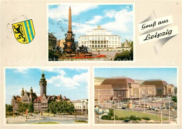 Leipzig Opernhaus Karl-Marx-Platz Neues Rathaus