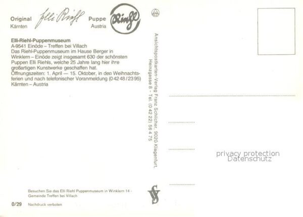 Einoede Villach Elli-Riehl-Puppenmuseum – Bild 2