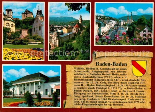 Baden-Baden Römerplatz Neues Schloss Friedrichsbad