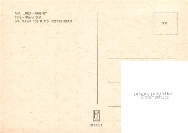 Motorschiffe M.S. Rex Rheni – Bild 2
