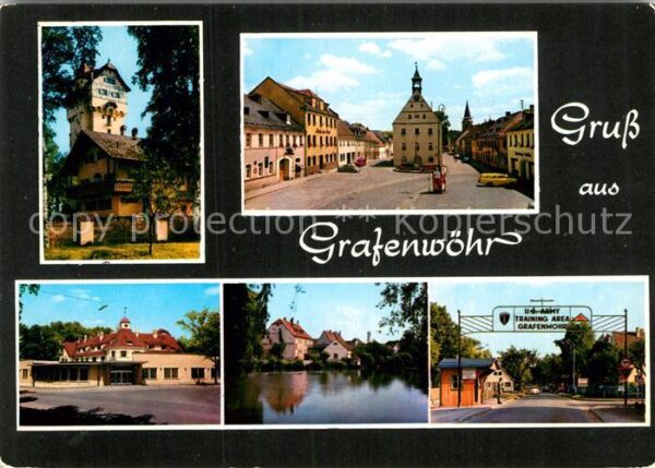 Grafenwoehr Wasserturm Marktplatz Amerikanischer Of