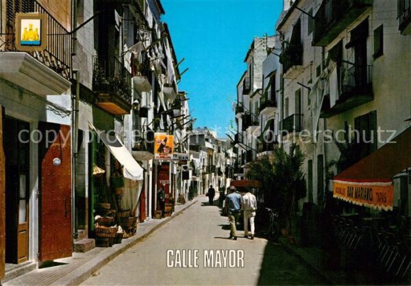 Ibiza Islas Baleares Calle Mayor