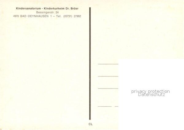Bad Oeynhausen Kindersanatorium-Kinderkurheim Dr. Bröe – Bild 2