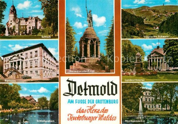 Detmold Schloss Rathaus Hermannsdenkmal Musikak