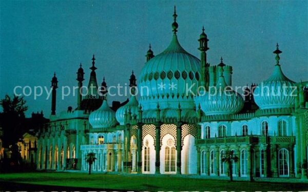 Brighton East Sussex The Royal Pavilion by Night