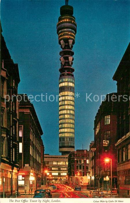 London Post Office Tower by Night