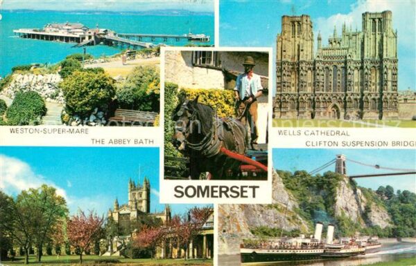 Somerset UK Weston Super Mare Abbey Bath Wells Cath