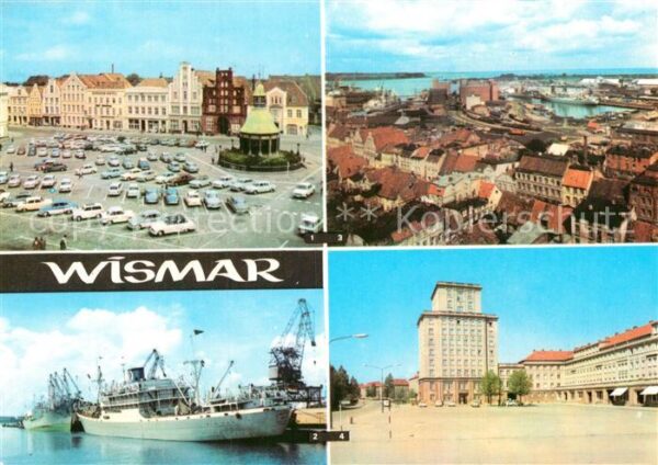 Wismar Mecklenburg Markt Überseehafen Hafenpartie Wendorf
