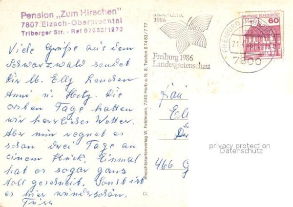 Oberprechtal Gasthof Hirschen Panorama Brunnen Minig – Bild 2