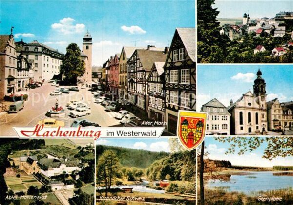 Hachenburg Westerwald Alter Markt Kirche Abtei Marienstatt Kr