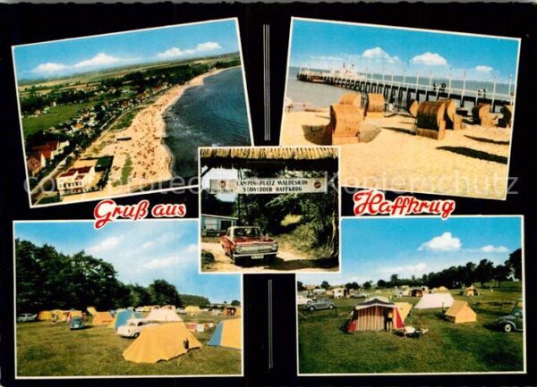 Haffkrug Ostseebad Strand Seebrücke Campingplatz Waldesruh