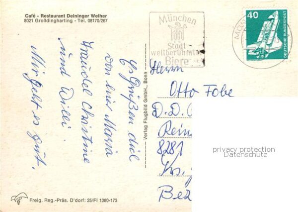 Grossdingharting Restaurant Deininger Weiher Cafe – Bild 2